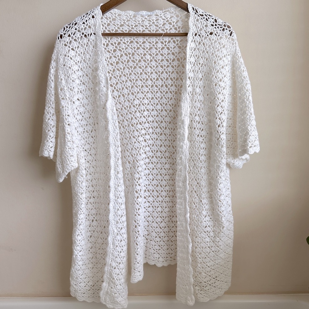 Handmade Vintage Bohemian Crochet Shrug